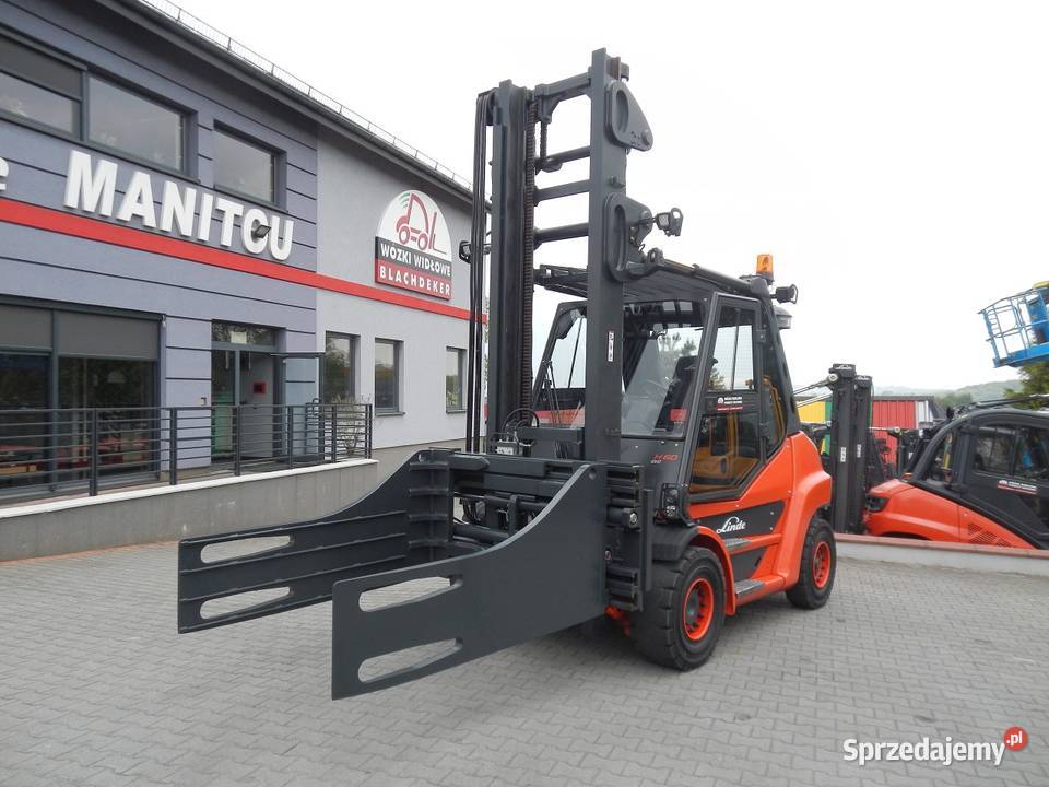 Wózek widłowy Linde H60D03 Chwytak do bel Stabau Wózki widłowe Motoryzacja Mogilany