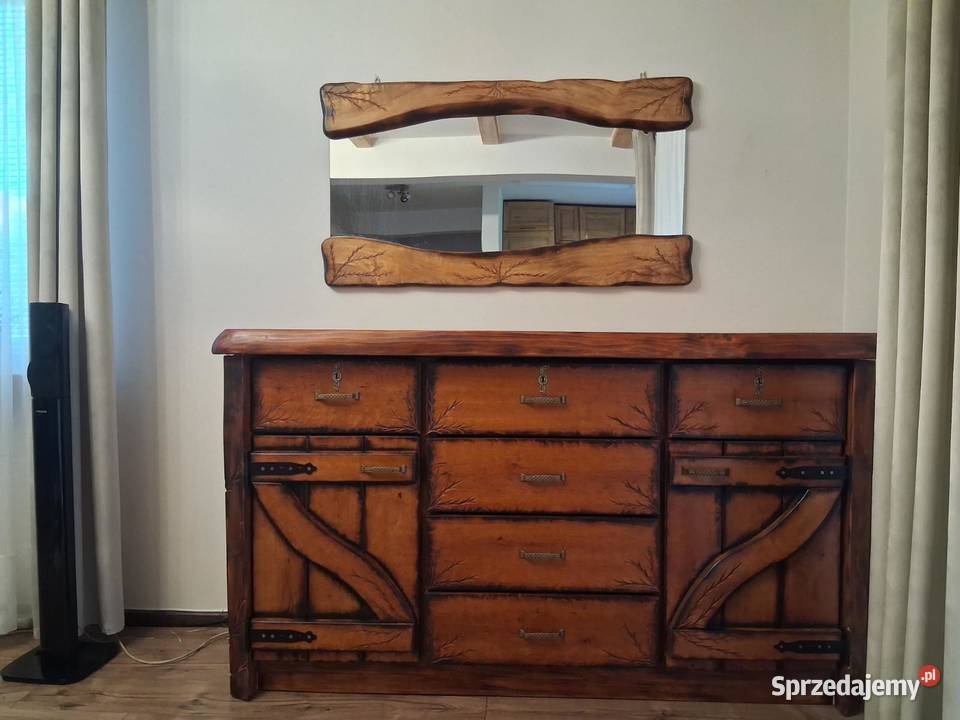 Sprzedam komodę z lustrem Komody Dom i Ogród podlaskie Halickie