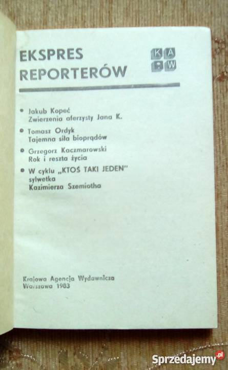 EKSPRES REPORTERÓW M IN TAJEMNA SIŁA BIOPRĄDÓW miękka Piszczac