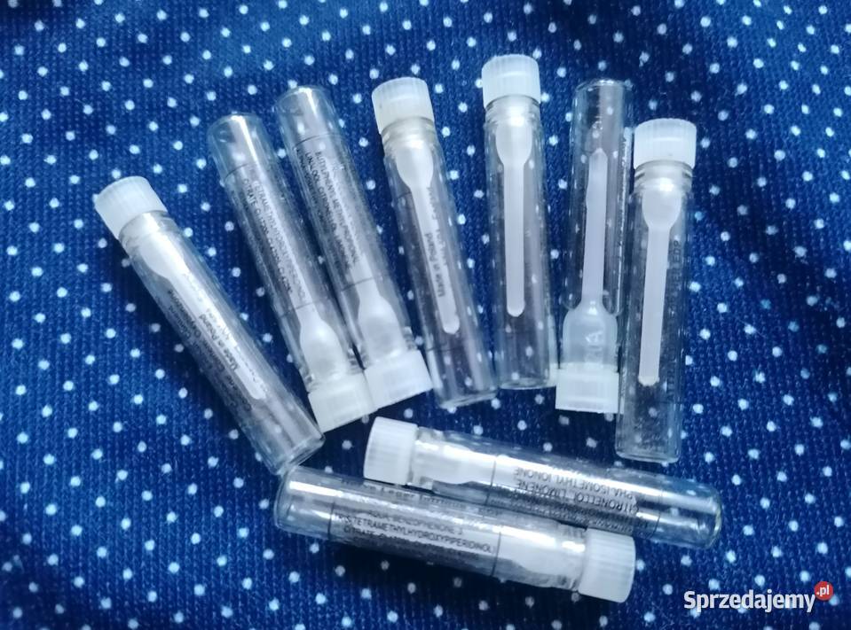 Szklane pojemniczki o poj06ml perfumach sztuk 9 Perfumy i wody Łódź