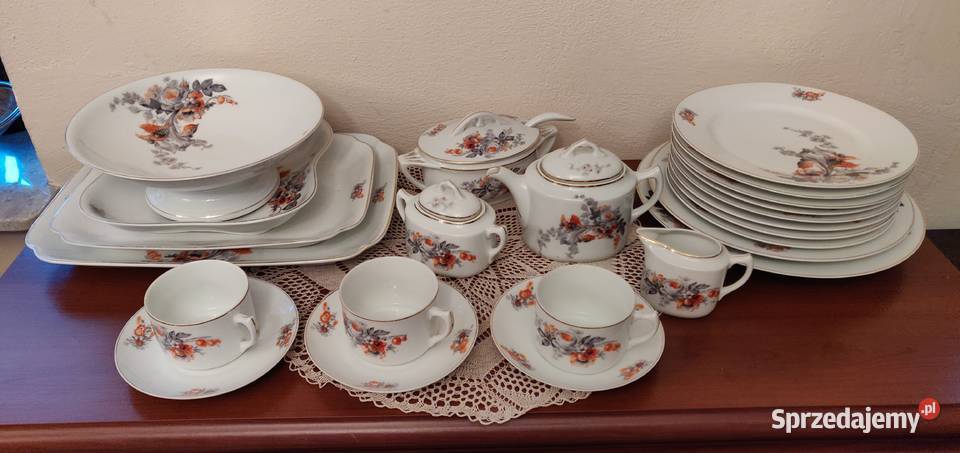 Serwis obiadowy porcelana Chodau Schlaggenwald Warszawa