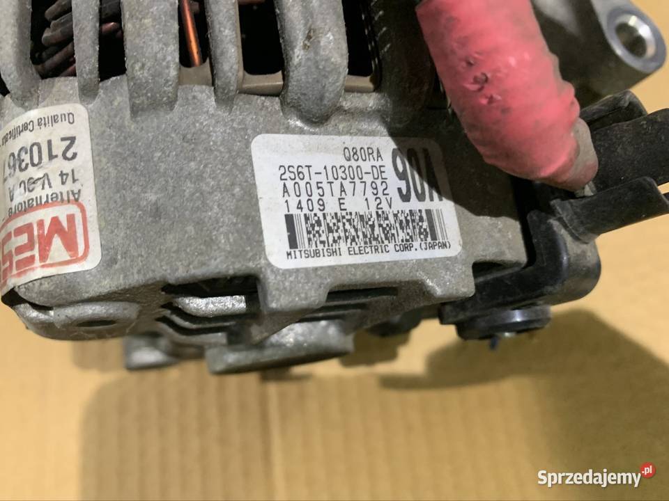 2S6T10300 alternator ford fiesta mk6 fusion zachodniopomorskie Szczecin