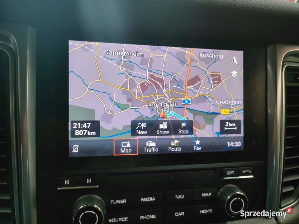 Porsche conversja z USEU menu mapa Carpely wielkopolskie Ostrów Wielkopolski