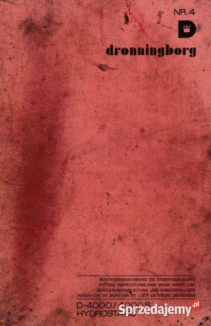 Dronningborg D4000 4000S katalog części motoryzacja, transport Poradniki, albumy i reportaże Kielce