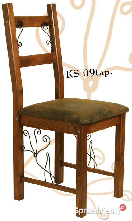 Drewniane krzesła, zdobione, dowolny kolor.    KS09