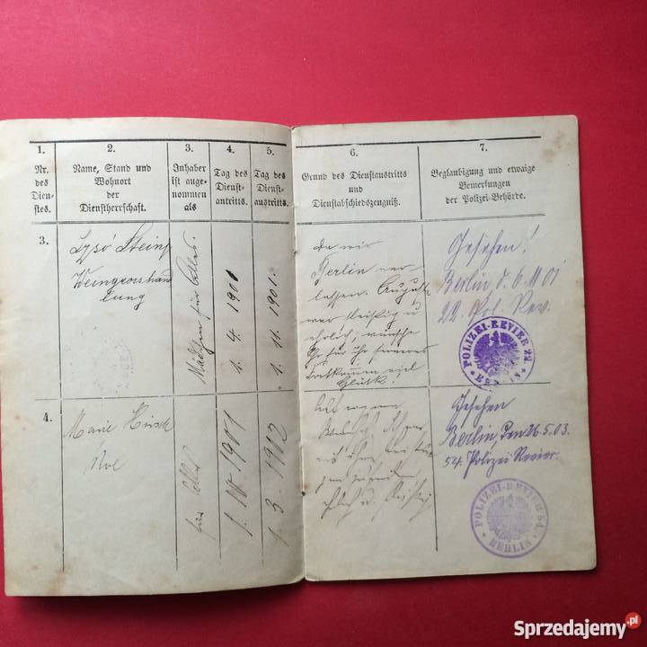 Kelinde Dienstbuch Szczecin