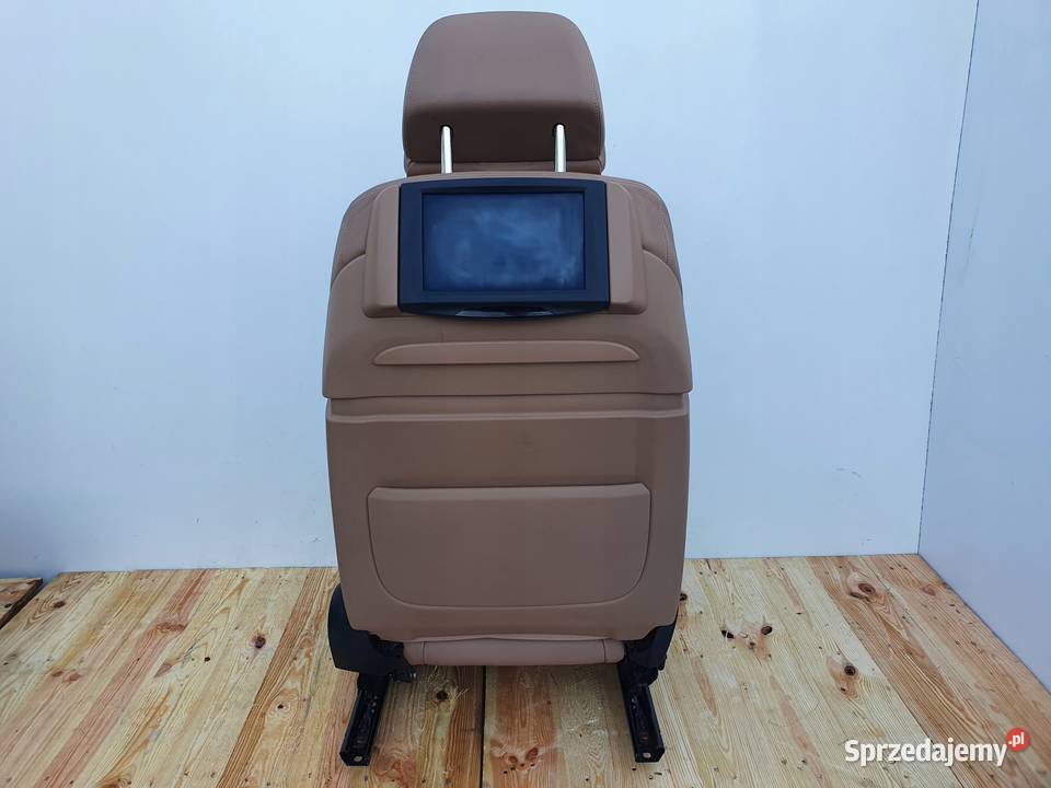 BMW F01 FOTEL FOTELE KOMPLET FOTELI DVD RUDE Rudka