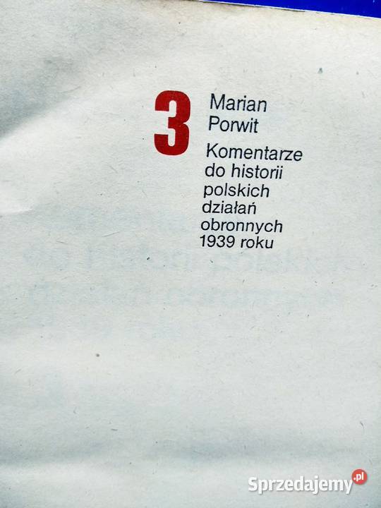 Komentarze do historii polskich działań Warszawa