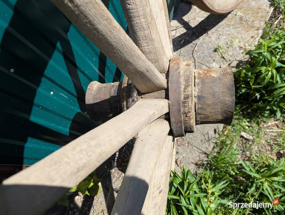 Koła drewniane szprychowe ozdobne wóz konny Krzeszowice