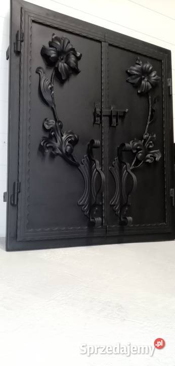 Drzwiczki stalowe do grilla wędzarni komplet