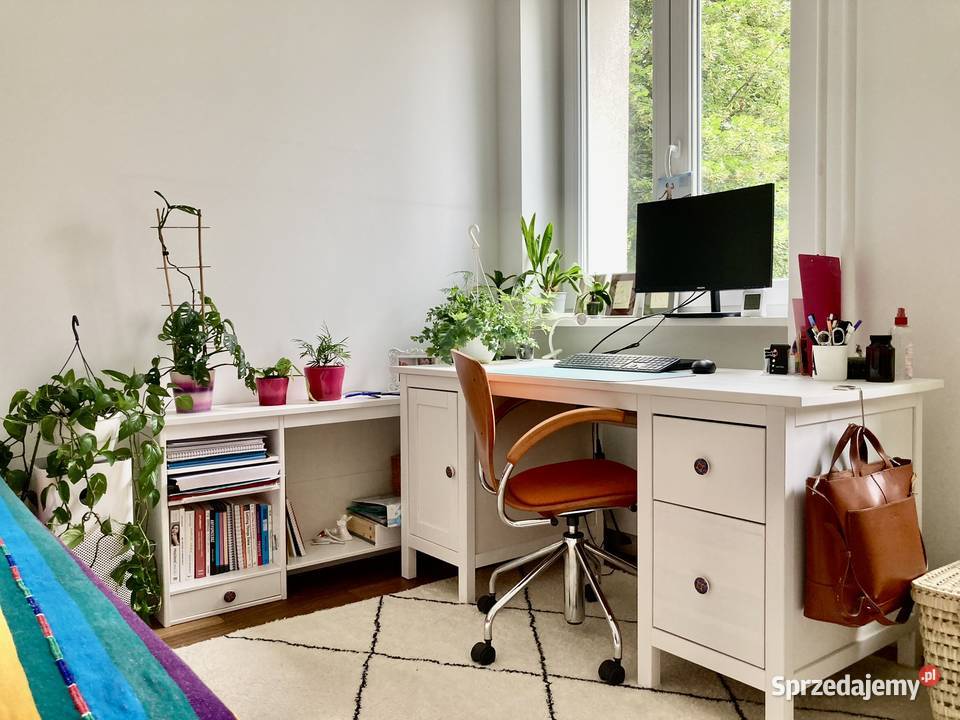 Drewniane biurko z nadstawką IKEA HEMNES 155x65 Warszawa