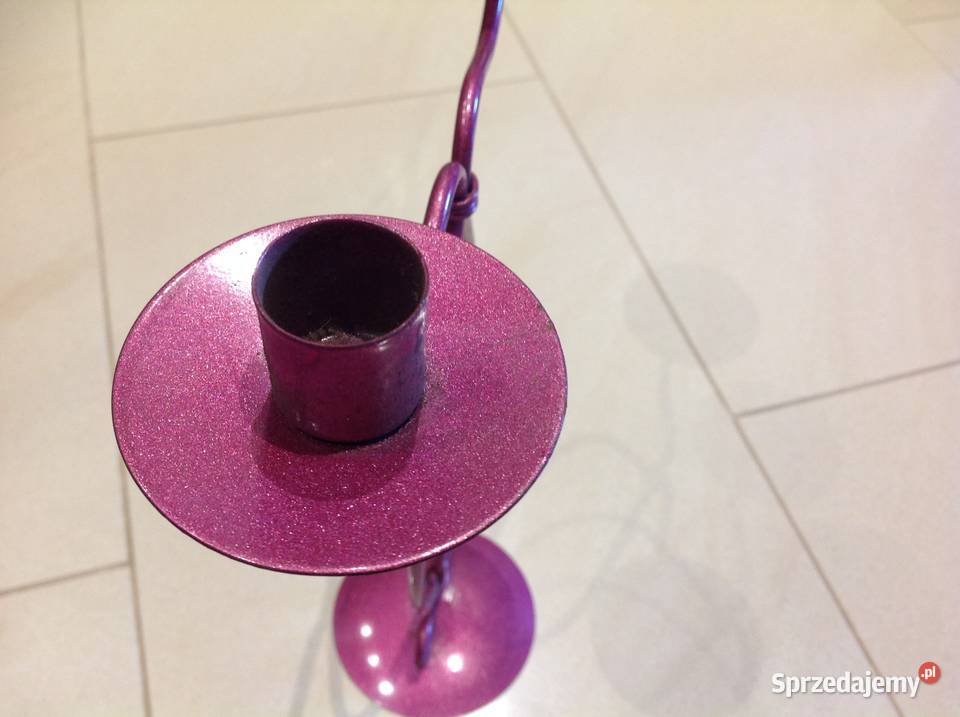 Świecznik Metalowy Dwuramienny lubuskie Nowa Sól