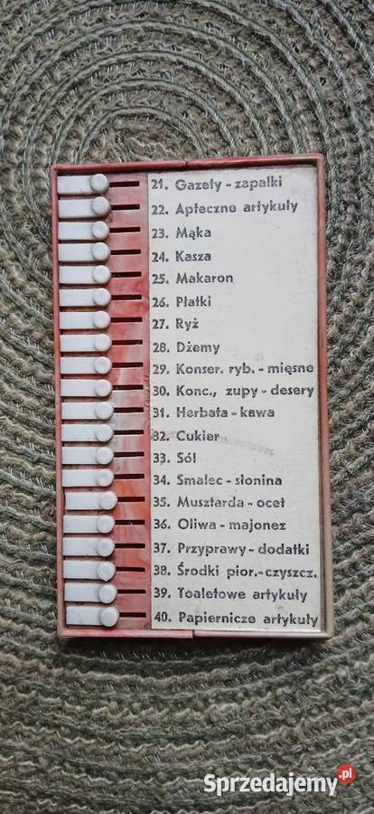 Lista zakupów VINTAGE Z PRL