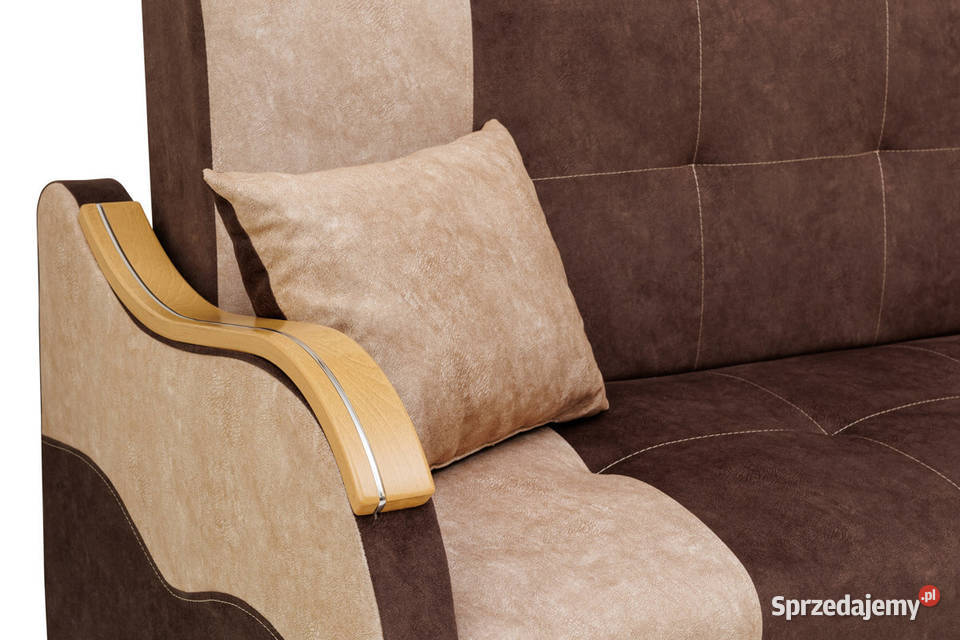 Wersalka Tapicerowana Brązowa Materiał Zmywalny Zamość sprzedam