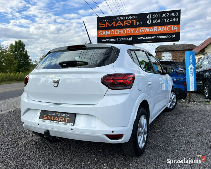 Dacia Sandero 10BenzynaLPG Salon 1rej 2022 Apple benzyna+LPG Rydułtowy