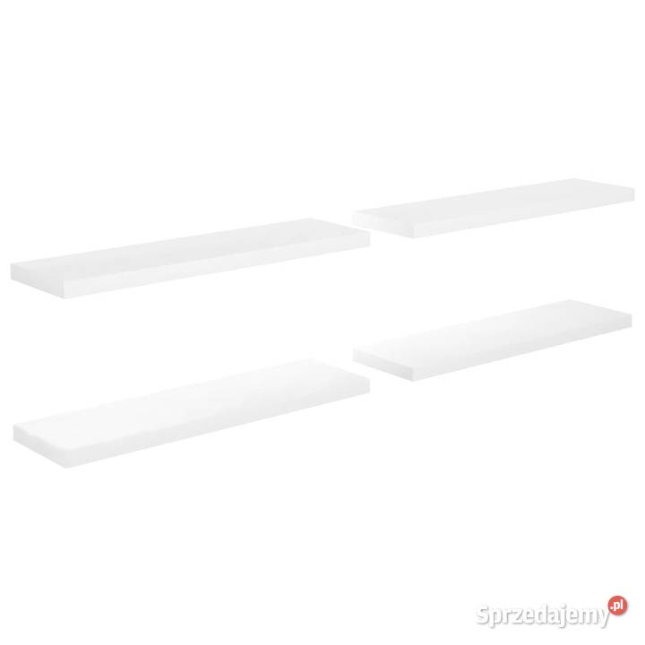 Półki ścienne 4 wysoki połysk białe 90x235x38 mazowieckie Warszawa