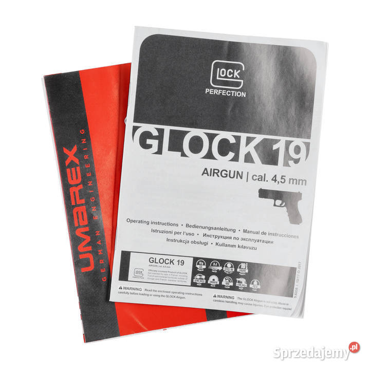 Pistolet wiatrówka Glock 19 45 mm BB CO2 Sporty strzeleckie i myślistwo mazowieckie Warszawa