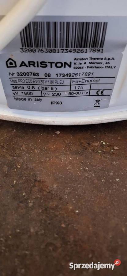 sprzedam bojler elektryczny ARISTON Rzeszów sprzedam