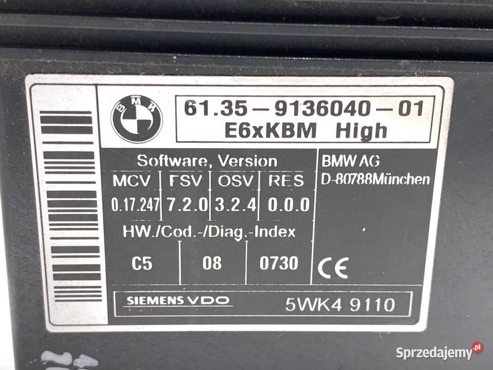 MODUŁ KOMFORTU BMW E61 Kombi 0410 STEROWNIK