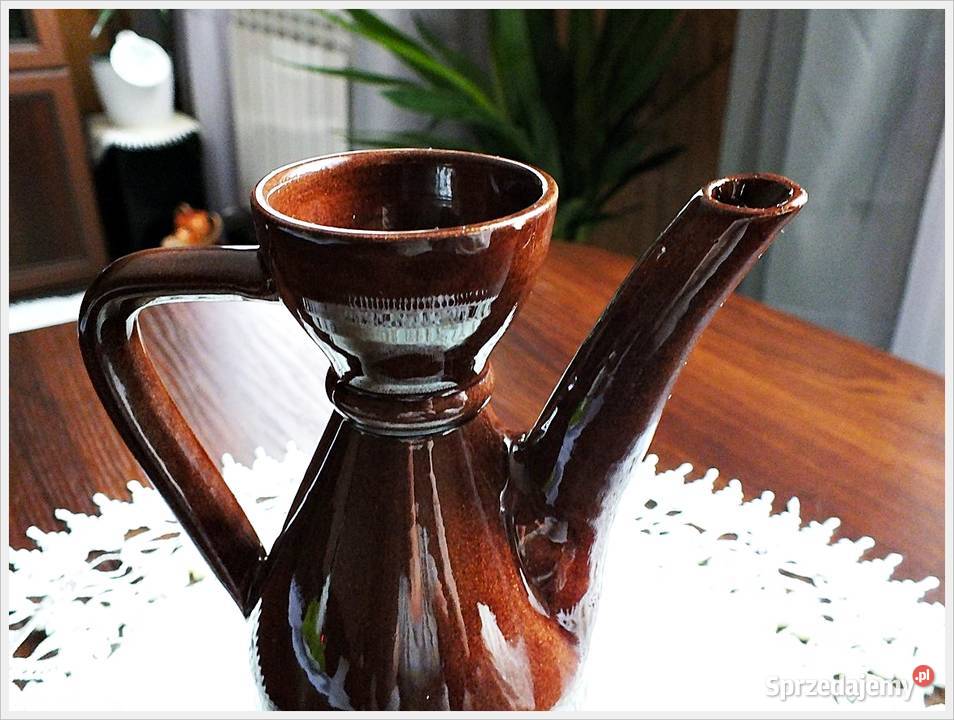 Stary dzbanek Unikatowy kształt Naczynie lat Żary