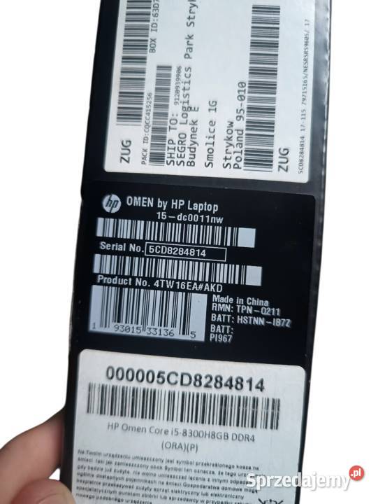 Laptop gamingowy HP omen 15 Tarnów