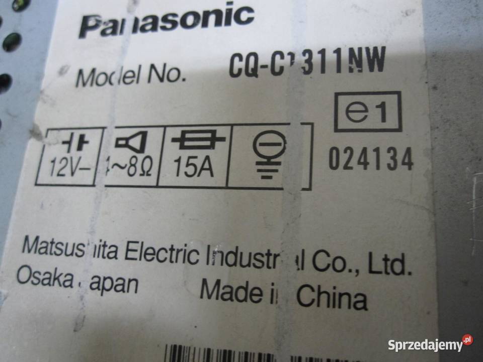 Radio CD PANASONIC CQC1311N
