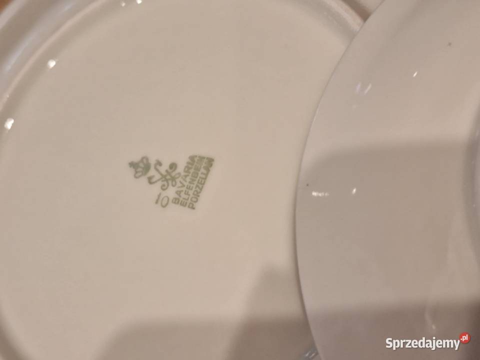 Zestaw porcelana talerz i podstawek Porcelana i szkło Braniewo sprzedam