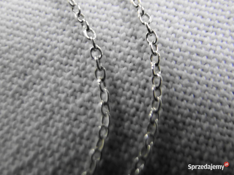 Piękny stary wisior na długim łańcuchu srebro Warszawa
