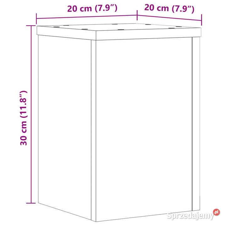 Podstawki pod doniczki 2 dąb artisan 20x20x30 Donice mazowieckie Warszawa