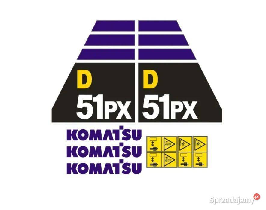 Naklejki oklejenie naklejka KOMATSU D51PX Janików