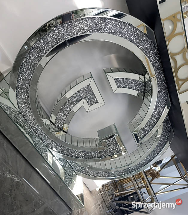 Lustrzana konsola Glamour Premium z kryształkami