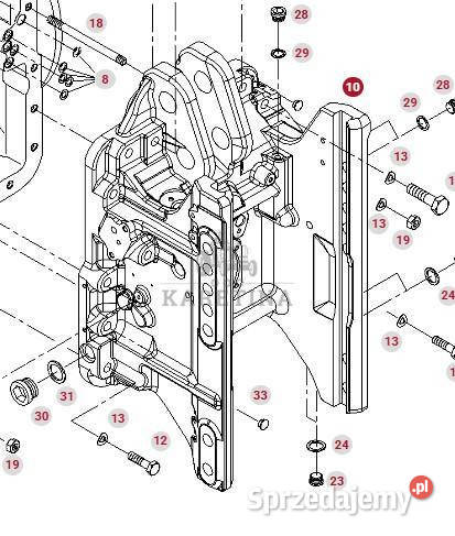 Fendt 414 415 Vario Pokrywa Obudowa Mocowanie