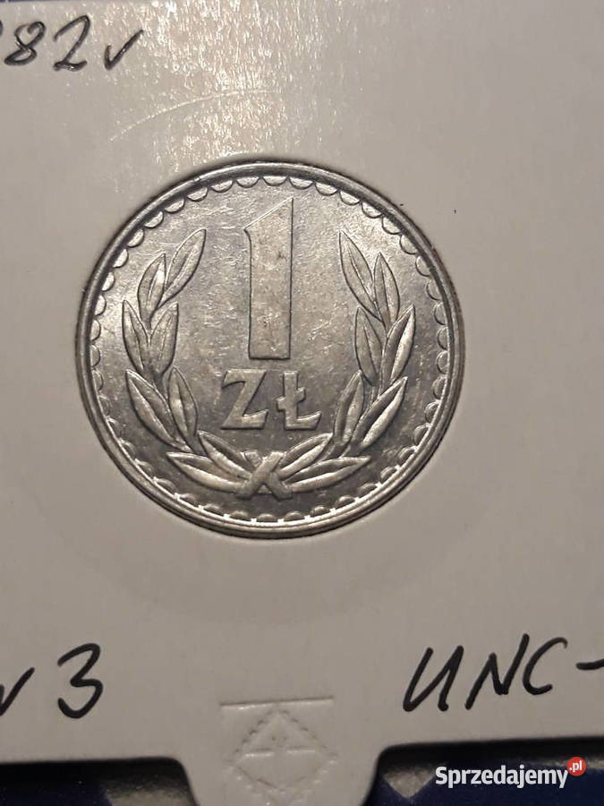 1 złoty 1982 r 3 około mennicze Konin