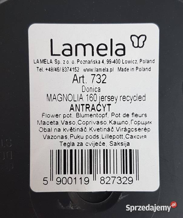 Doniczka Lamela antracyt Magnolia Jersey fi 160 Chrzanów sprzedam