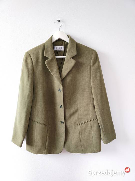 Marynarka Zielona żakiet Delmod Vintage 42 podkarpackie Jasło