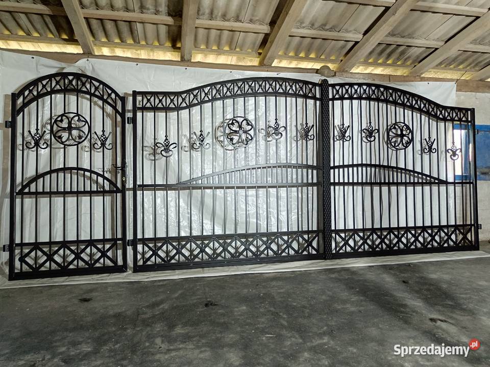 Brama Wjazdowa Dwuskrzydłowa Kuta Pręt Pełny Starachowice