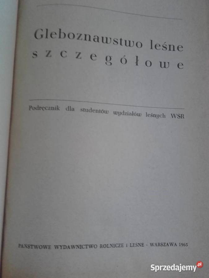 GLEBOZNAWSTWO LEŚNE SZCZEGÓŁOWE HUGGLA Rzeszów