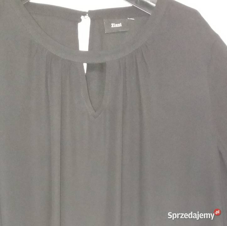 XXL Czarna tunia bluzka Zizzi Rozmiar 54
