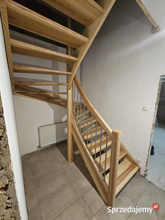 Schody drewniane samonośne z montażem Katowice sprzedam