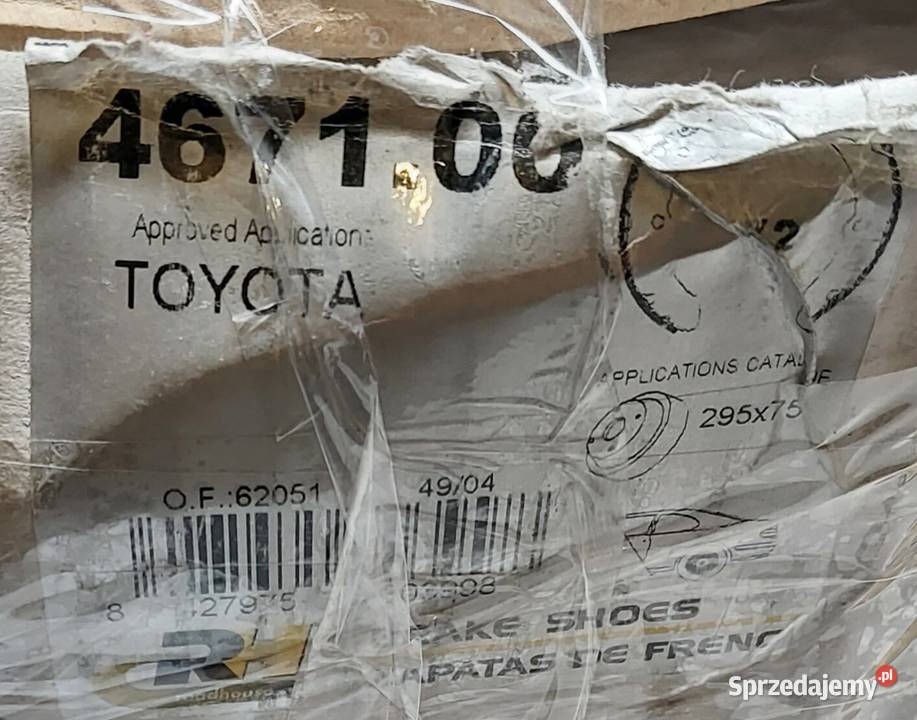 SZCZĘKI HAMULCOWE TOYOTA LAND CRUISER 6001 Mielęcin