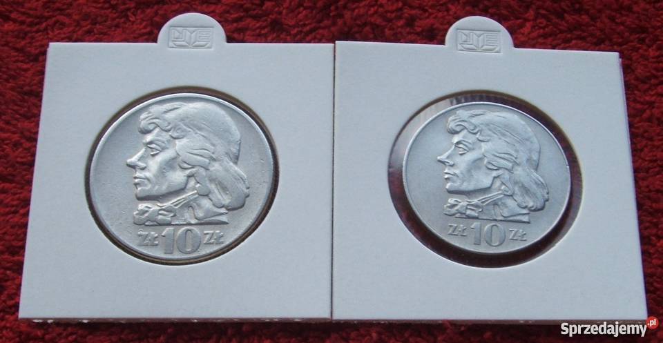 ZESTAW MONET 10 TADEUSZ KOŚCIUSZKO DUŻY MAŁY Numizmatyka śląskie Katowice