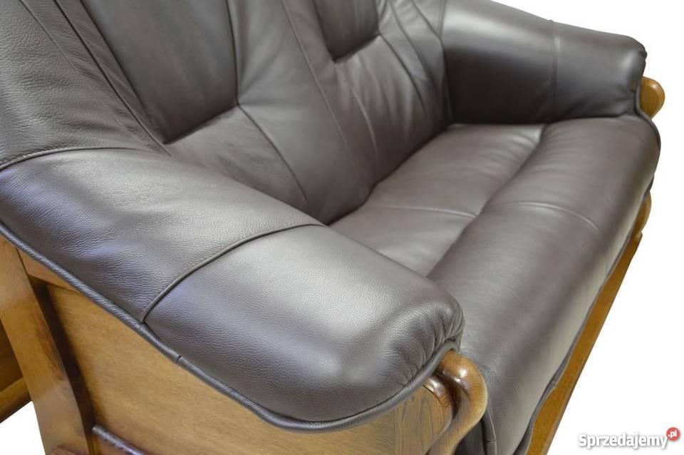 Stylowy komplet wypoczynkowy Skóra naturalna sprzedam