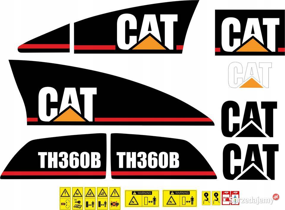 NAKLEJKI NA MASZYNĘ CAT TH360B Nakło nad Notecią