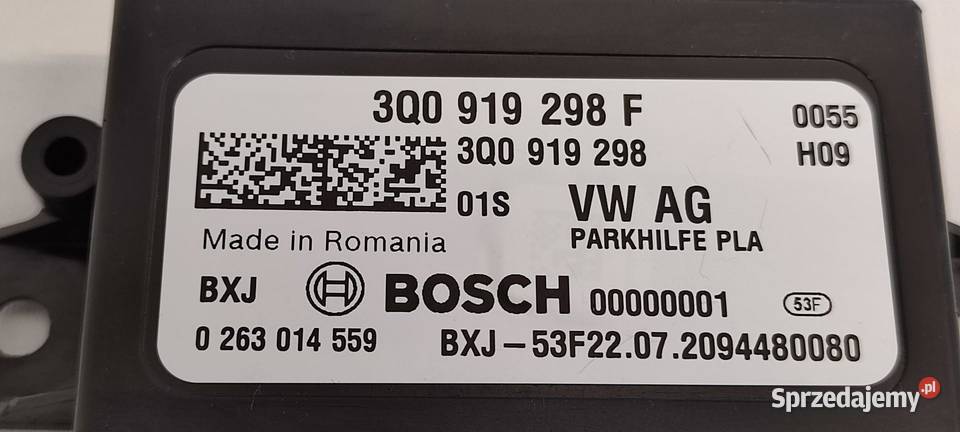 VW TIGUAN II MODUŁ PARKOWANIA PDC 3Q0919298F