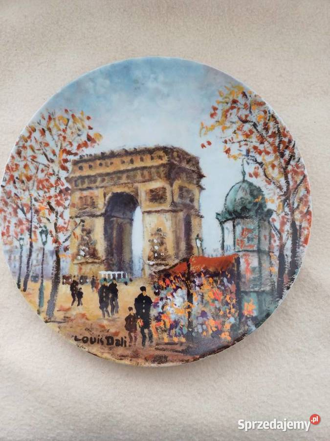 Kolekcjonerski porcelanowy talerz Limoges Gdynia