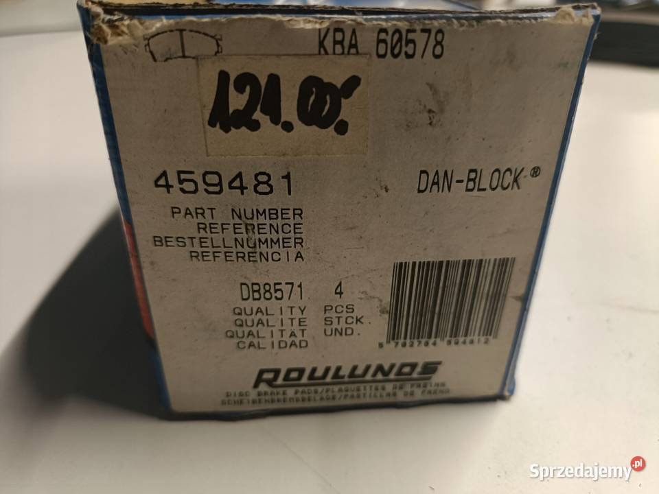 KLOCKI HAMULCOWE Mazda 626 PRZEDNIE przód 459481 Rudka