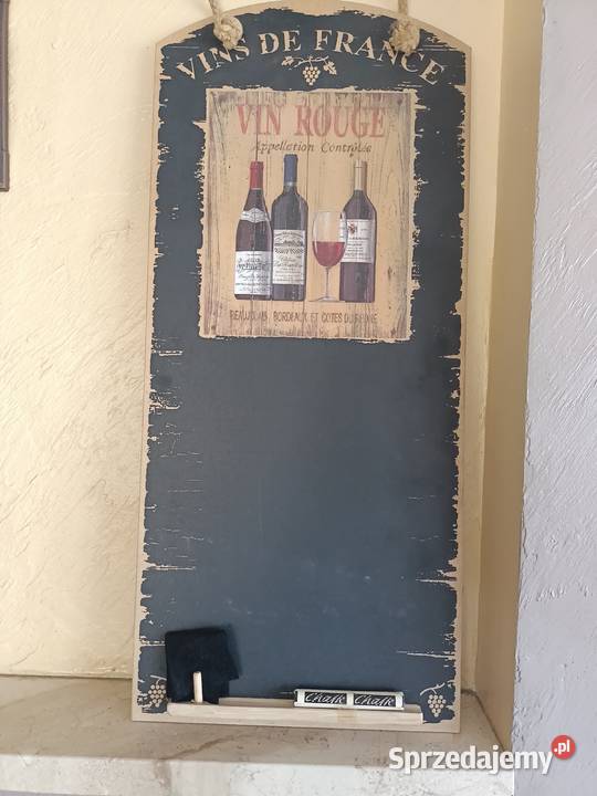 Dekoracja zawieszka tablica Vins de France