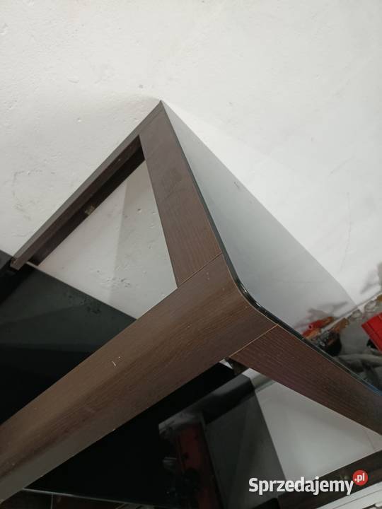 Zestaw ze szklanymi blatami RTV stolik Debrzno sprzedam