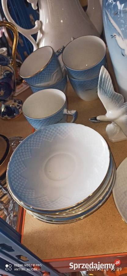 Filiżanka na podstawce Z mewami Royal Copenhagen Porcelana i szkło Gdańsk