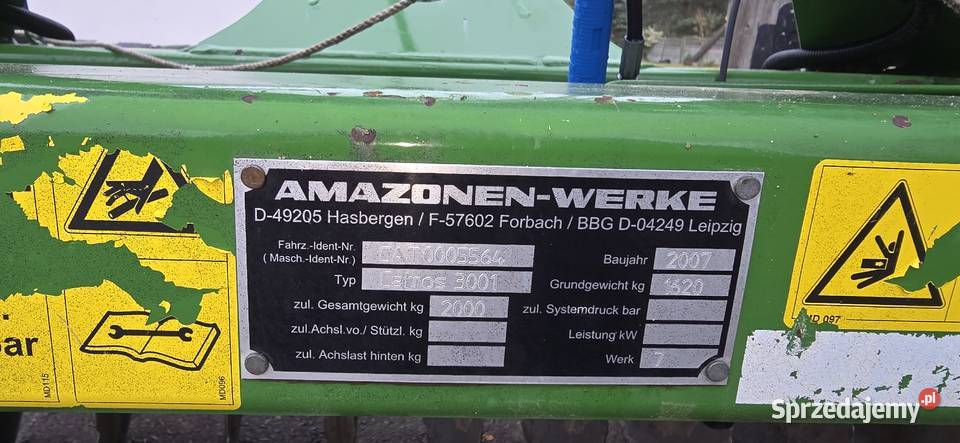Brona talerzowa hewa amazone catros 3m lemken Brzeziny sprzedam